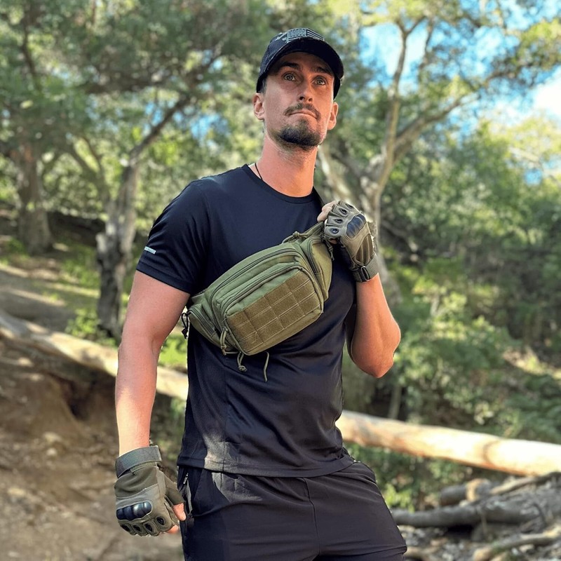 Tactical Waist Fanny Pack Phone Pouch Military Outdoor Camping Hiking Belt Bag gallery