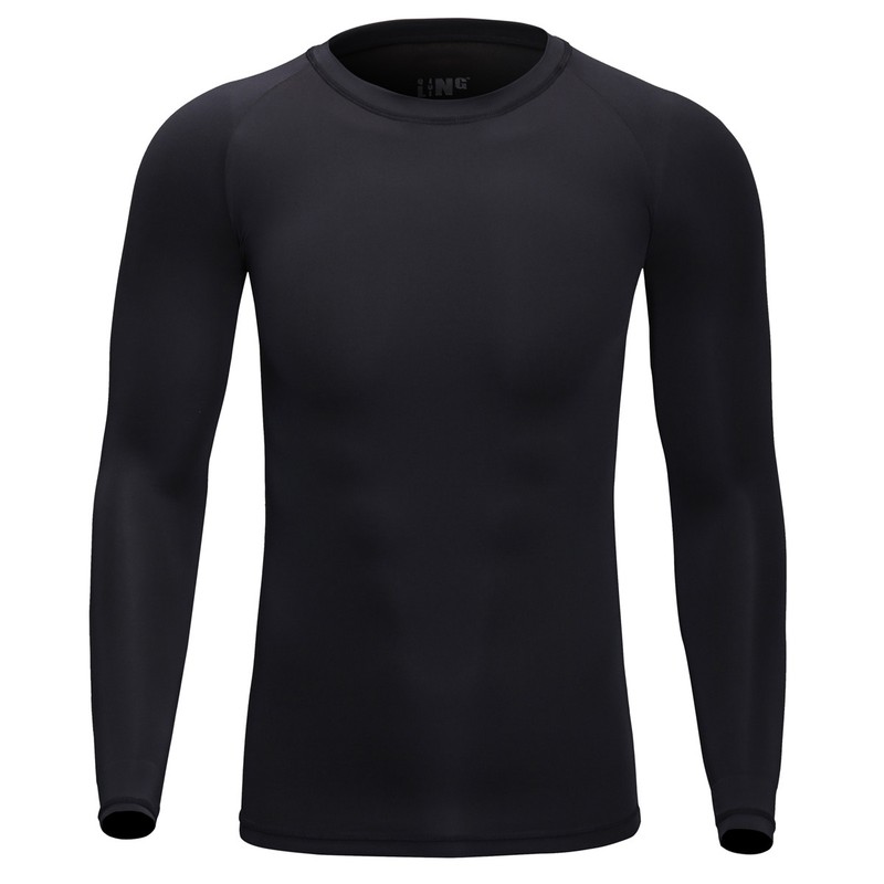 Men's Thermal Underwear T-Shirt Compression Long Sleeve Gym Athletic Base Layer gallery