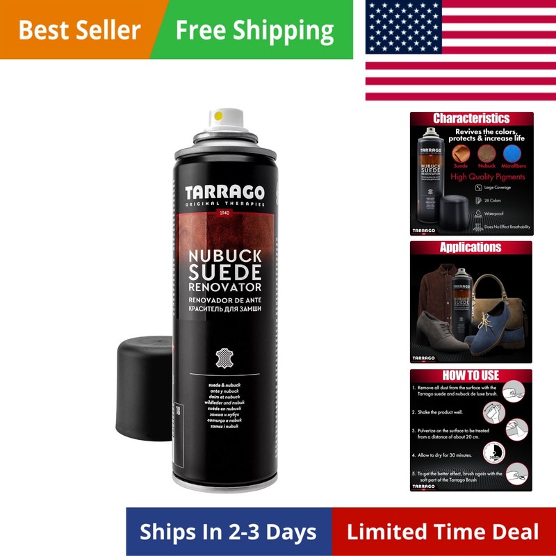 Suede Renovator Spray – Revive Footwear Color – Great for Suede Shoes, Boots…