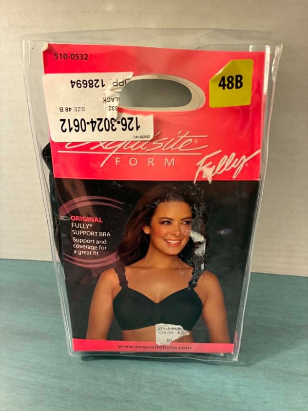 Exquisite Form Fully Original Support Bra Black 48B Style 5100 New