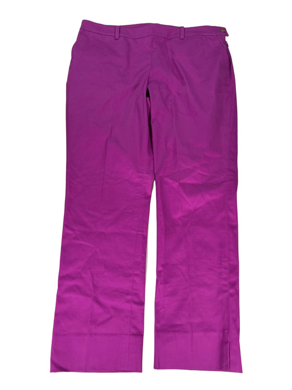 Lauren Ralph Lauren Women’s Purple Side Zip Snap Button Dress Pants – 12 Petite
