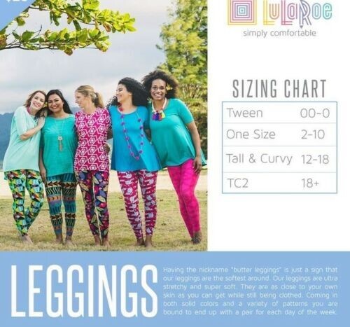 Tall & Curvy LuLaRoe TC leggings Solid Black New gallery