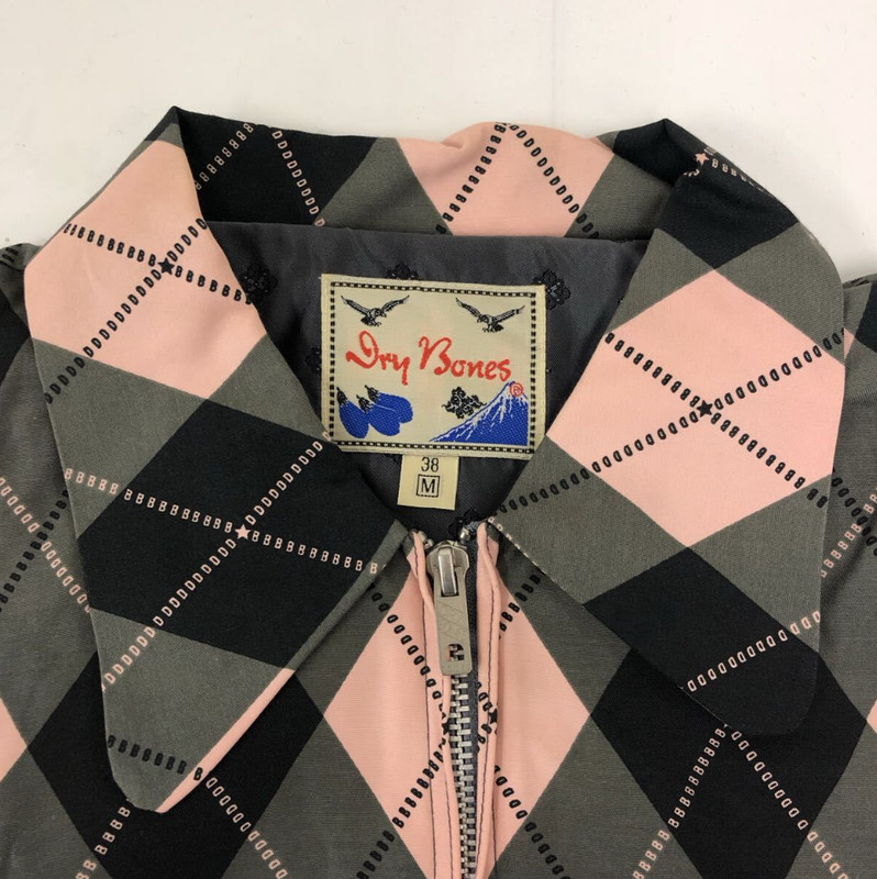 50's RAYON DRY BONES ATOMIC ROCKABILLY ARGYLE RICKY JACKET MCM DRYBONES JAPAN gallery