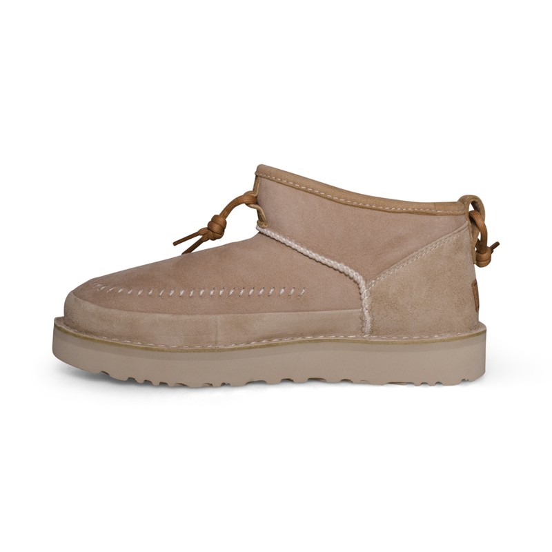 UGG ULTRA MINI CRAFTED REGENERATE SAND SUEDE BOOTS ALL GENDER SIZE US M10/W11 gallery