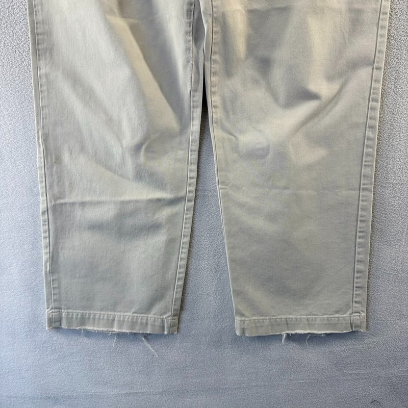 Vintage Ralph Lauren Chino Pants 36x32 Fit 34x30 Cream Trousers Baggy USA 90s gallery