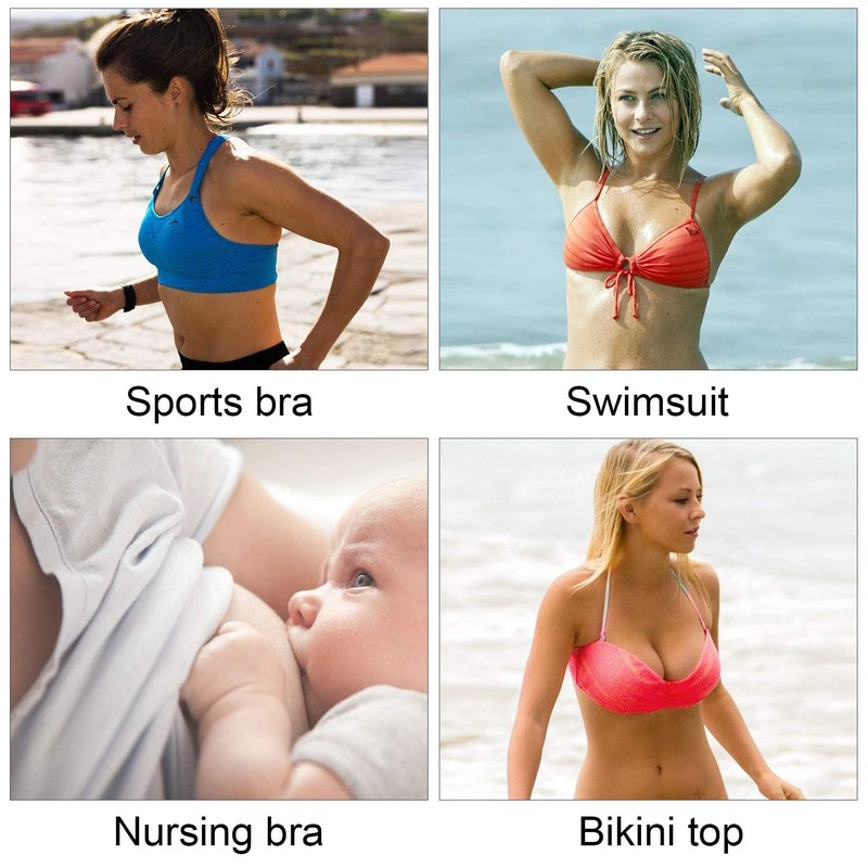 Awpeye Bra Pads Inserts 6 Pairs, Bra Cups Inserts, Removable Breast Enhancers... gallery