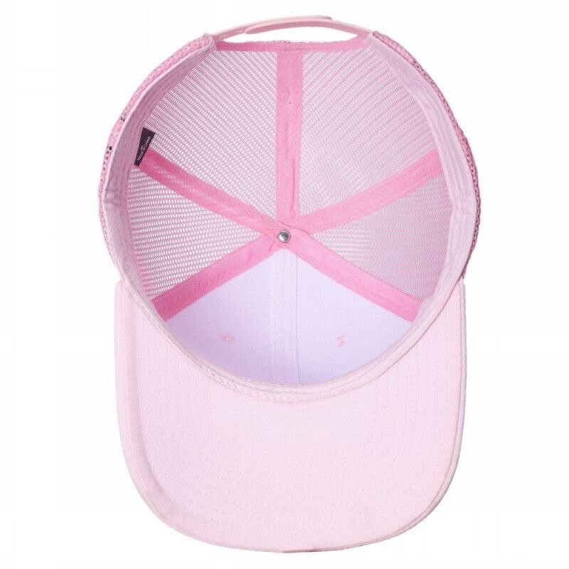 Mens Baseball Cap Snapback Hat Cotton Trucker Mesh Solid Adjustable Size Women gallery