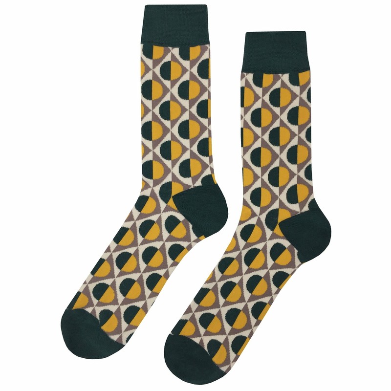 NWT Modern Smooth Dress Socks Novelty Men 8-12 Multicolor Crazy Fun Sockfly