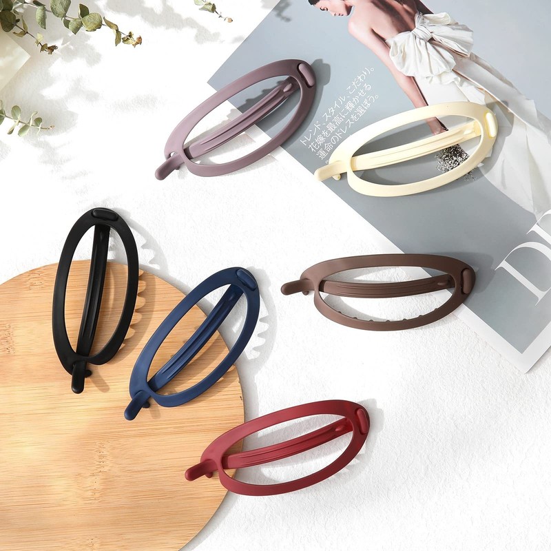 6Pcs Matte Oval Hair Claw Clips - Strong Hold, No Slip Grip for Thick & Thin Hai gallery