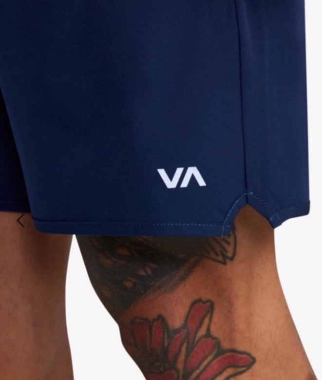 $70 RVCA Men's Yogger Stretch 17 Shorts 8" - Navy Blue - Medium -New Tag gallery