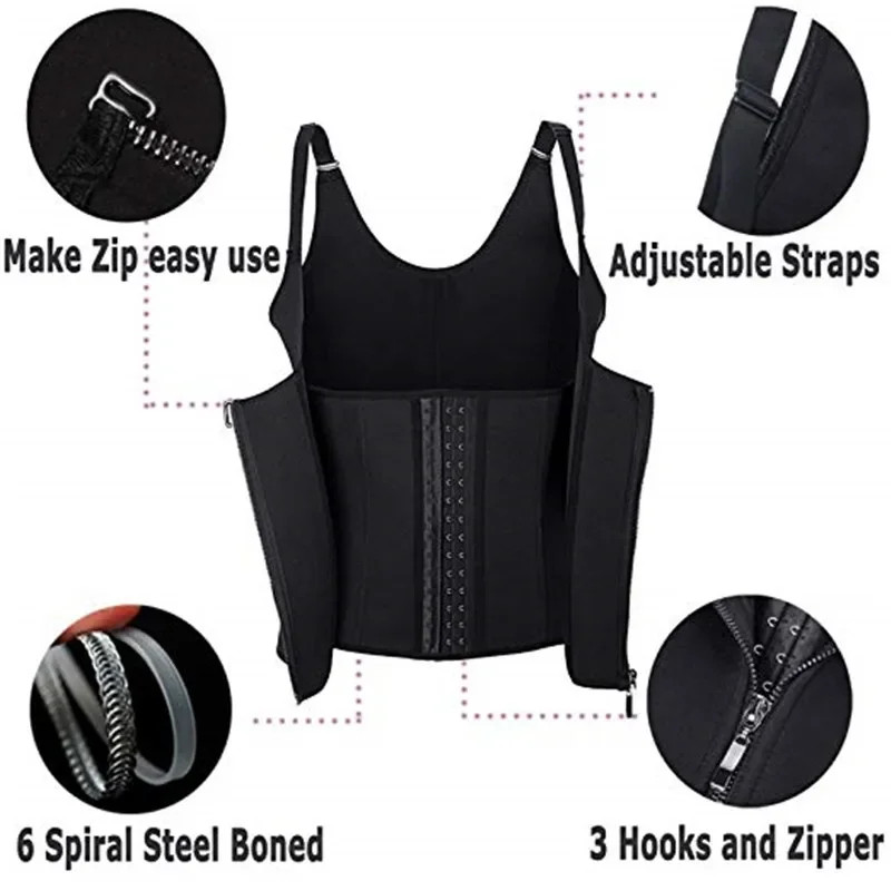 Sweat Waist Trainer Vest Compression Body Shaper Sauna Tank Top Women gallery