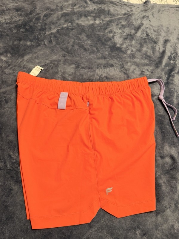 Fabletics The One Short Men’s Size 2XL Orange Nectar 5” Inseam