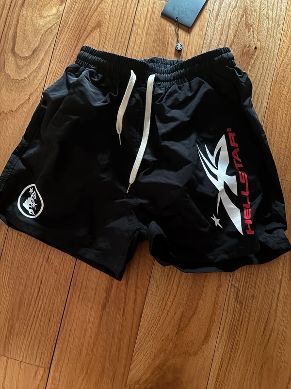 Hellstar Path To Paradise Nylon Shorts Black