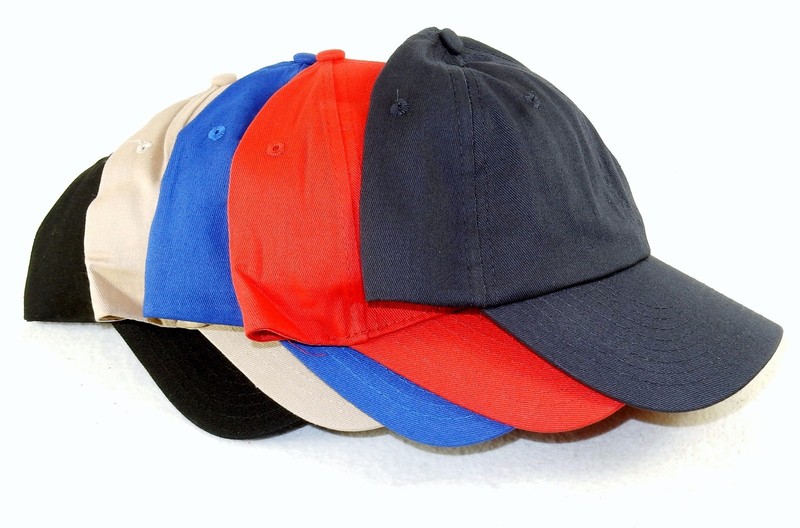 6 Panel Cotton Baseball Cap, Hit Wear Soft Crown, Choice Colors, 1 Size Fits All