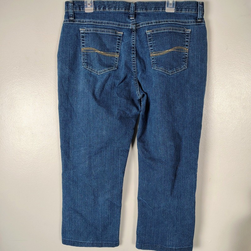 Riders by Lee Classic Fit Straight Leg Jeans Dark Wash Blue Denim 16P cowgirl gallery