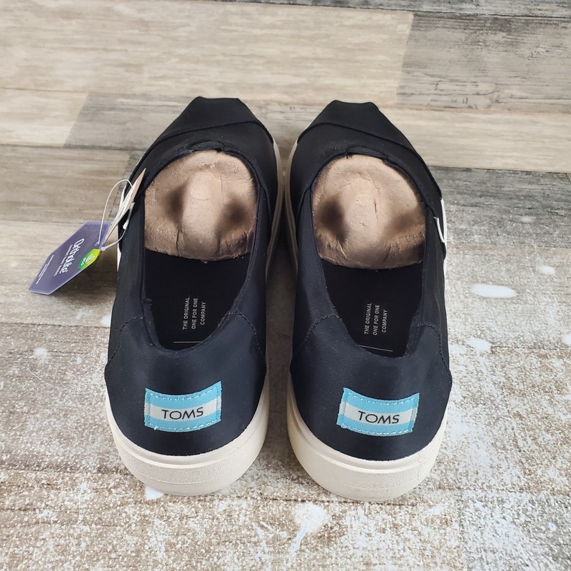 Toms Alpargata Lug Womens Shoes Sz 9.5 Black Utility Twill Slip-on Sneakers gallery
