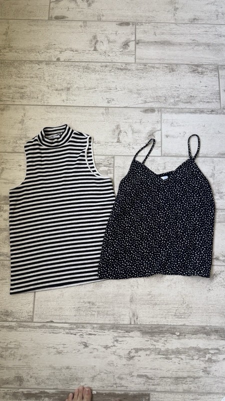 Lot Of Two Sleeveless Shirts Tops Tanks Camis Career Summer Chic Size Med