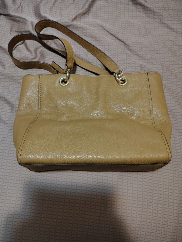 COACH BAG F76701 Jes Tote Saddle Brown Pebbled Leather Shoulder Bag Open Box gallery
