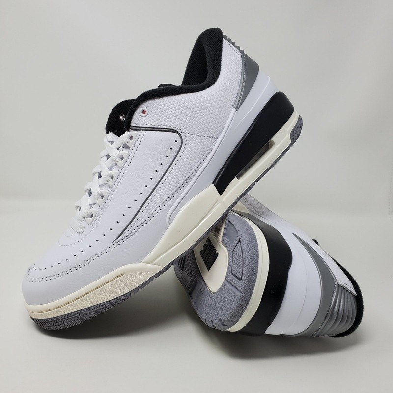 Nike Air Jordan 2/3 White Black Metallic Silver FD0383-148 Men’s Size. 12