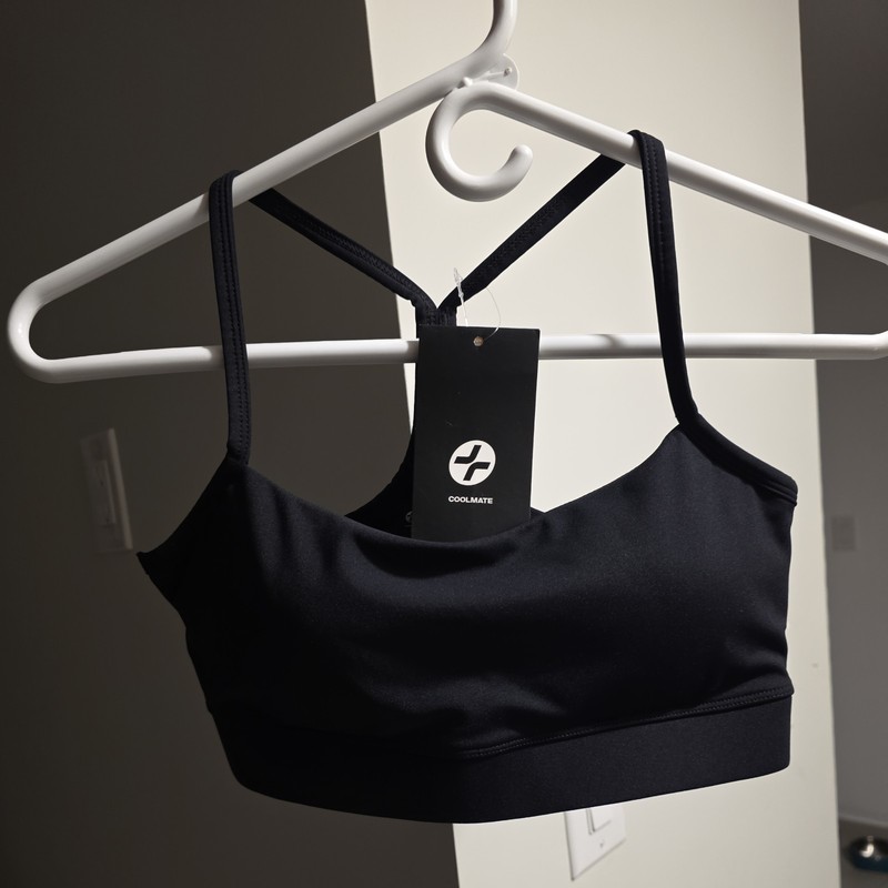 Coolmate Yoga Pilates Rib Bra White Womens Size M Pull-Over Light Support