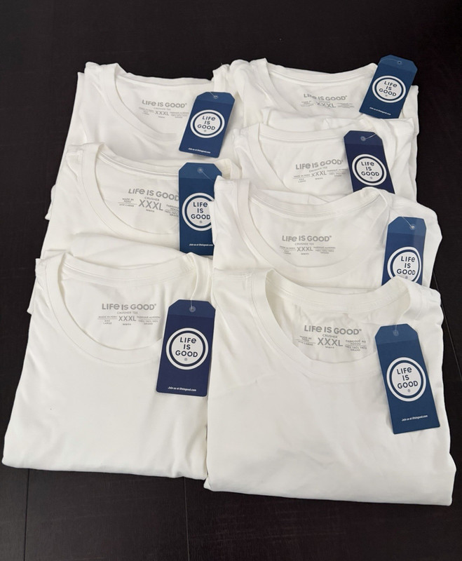 Life is Good XXXL Shirts / Long Sleeves – 17 Pieces Total