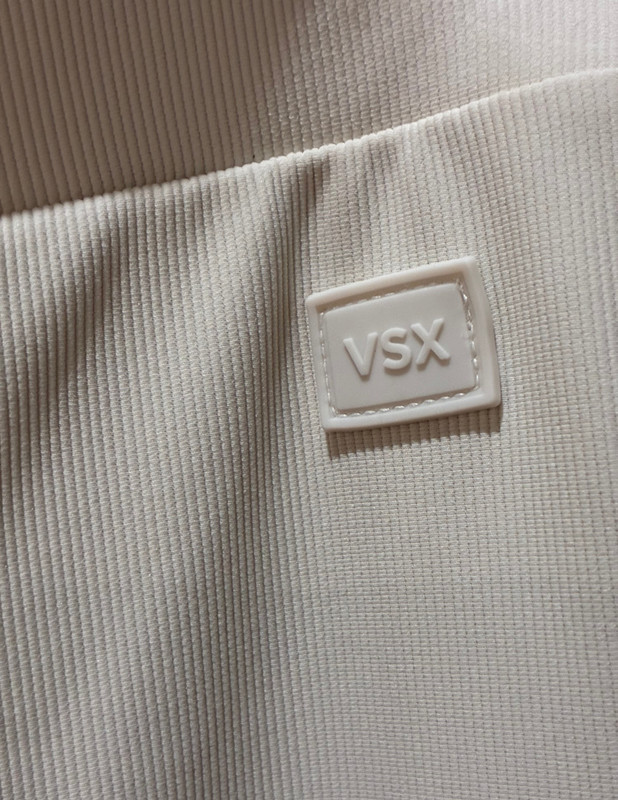 VSX Sport Luxe Athleisure Crewneck Pullover & Matching Jogger Set Cream Size L/M gallery