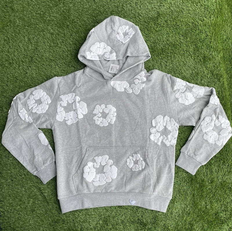 *BRAND NEW* Denim tears “Gray” Hoodie – Ready To Ship🚚💨 (Size S)