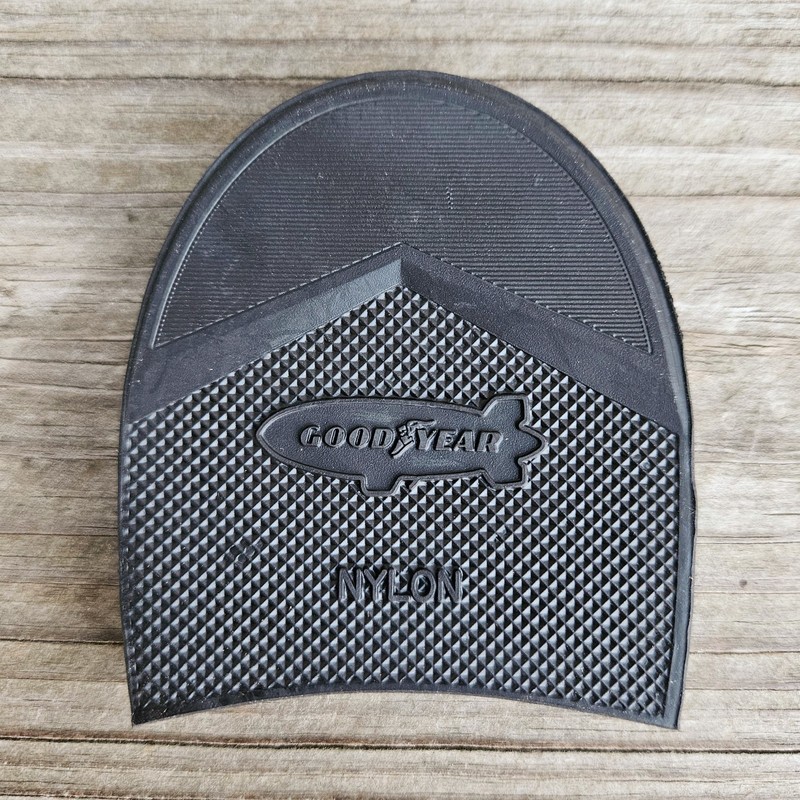 1 Pair Goodyear Rubber Heel Shoe Boot Replacement Repair 2.75"W x 2.85"L x .5"H gallery