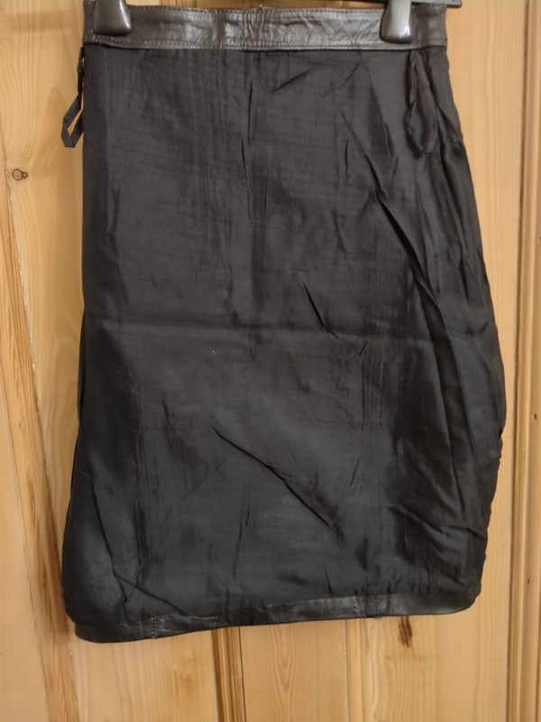 BS USA Leather Skirt 3/4 Mini 24 Inch Waist Length 21.5 Inch gallery