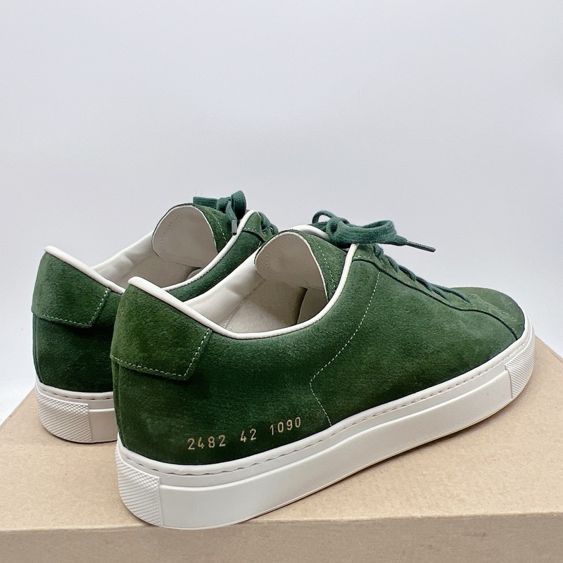 Common Projects Retro Men’s Fashion Sneakers Green White Nubuck EU 42 US 9 gallery