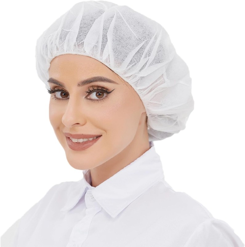 Unisex Disposable Bouffant Caps – 24 Inch, Latex-Free & Breathable – 100 Pcs