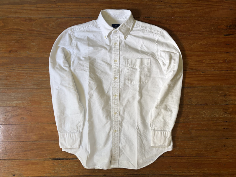 Kamakura 15.75 33 White Oxford 400 Madison Maker’s Shirt 15 3/4 40 84 Slim Fit