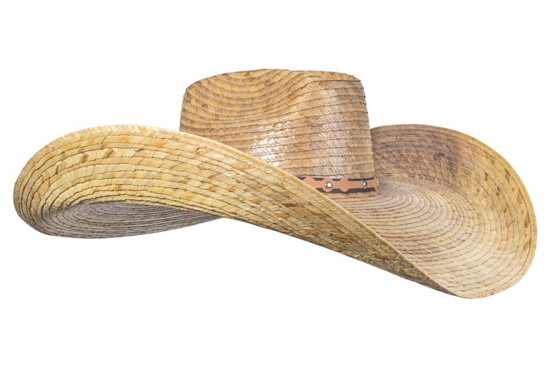 Oversized Cowboy Hat Wide Brim Straw Dark Natural – Sombrero de Palma XtraGrande