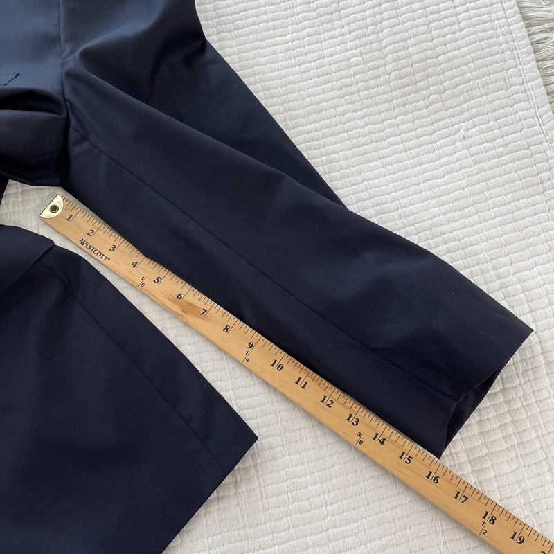 Ermenegildo Zegna Blazer Mens 48 Navy Bkue Italy Wool Silk Sports Coat 2 Button gallery