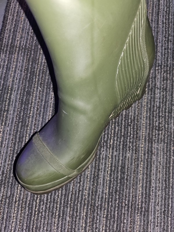 Sorel Women's Size 11 Knee High Pull-On Rubber Rain Boots Green/Black Logo gallery
