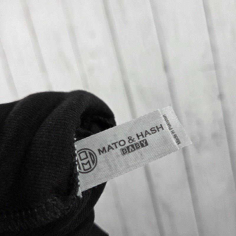 MATO & HASH BABY Newborn Baby Hat Adjustable Knot Caps Set Black & Grey NEW gallery