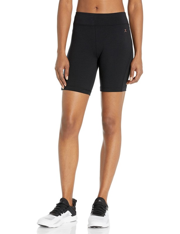 Danskin Women’s Essentials Seven Inch Bike Short, Black, Medium