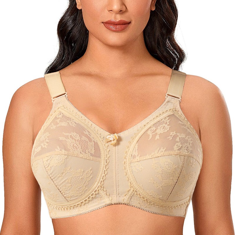 Women Minimizer Bra Unlined Wireless Full Figure Support PLUS SIZE 34-50 CDEFGHI gallery