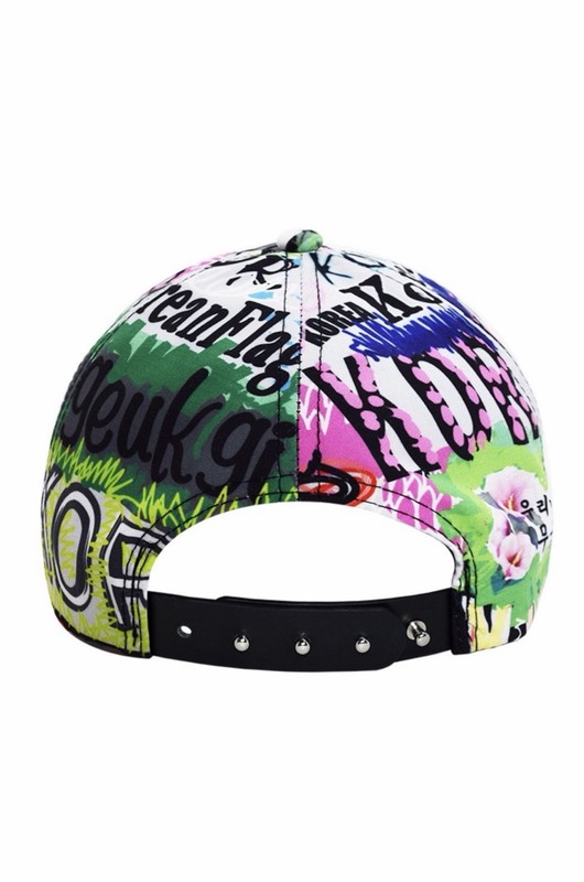 Korea Graffiti Baseball Cap Republic of Korea Hat Adjustable Snapback Unisex gallery