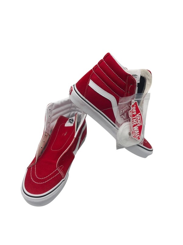 Vans Men Sk8-Hi Sneakers VN0A4BV6JV6 Racing Red/True White Size 6.5 US gallery