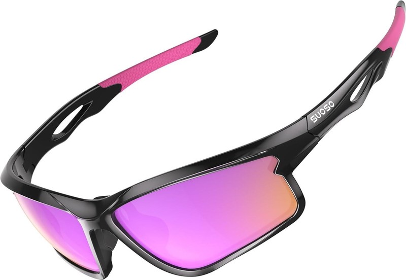 Sports Polarized Sunglasses for Men: TR90 UV400 Protection Sun Glasses Squash