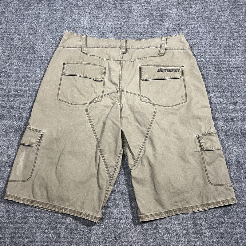 Spyder Venom Cargo Shorts Mens Large Hiking Paratrooper Military Heavy Khaki gallery