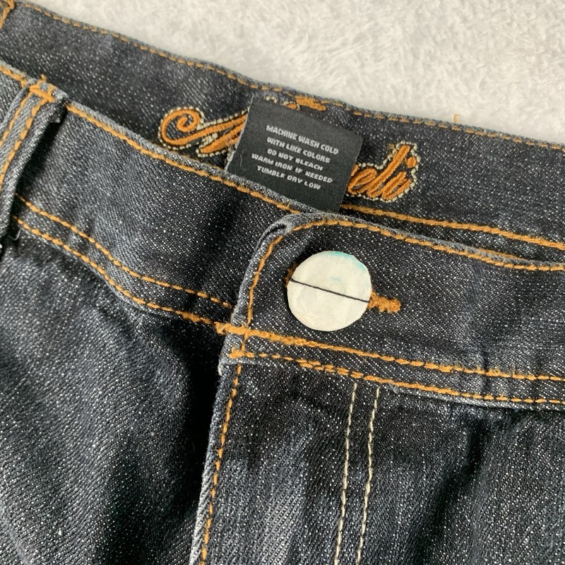 Vintage Makaveli Brand Tupac Mens 32" Jean Shorts Dark Wash Jorts Streetwear NWT gallery