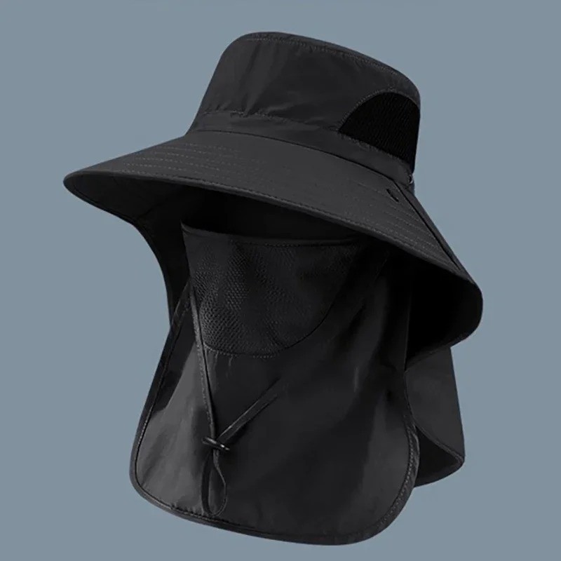 Wide Brim Sun Hat UV Protection Bucket Cap For Hiking Camping Fishing Safari Men gallery