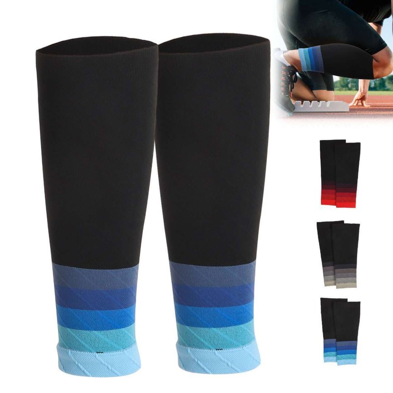 Leg Support Brace Calf Compression Sleeve Socks with Strap Sport Pain Relief US gallery