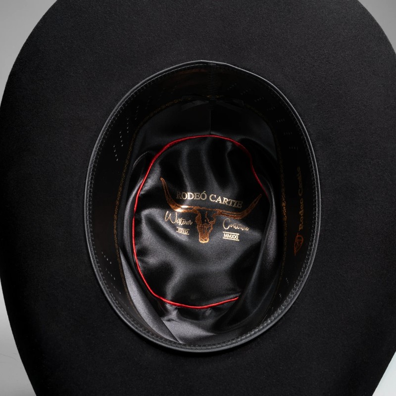 Texana 100X Estilo Sinaloa (25% Wool 75% Buffalo Fur) Western Cowboy Hat - Black gallery