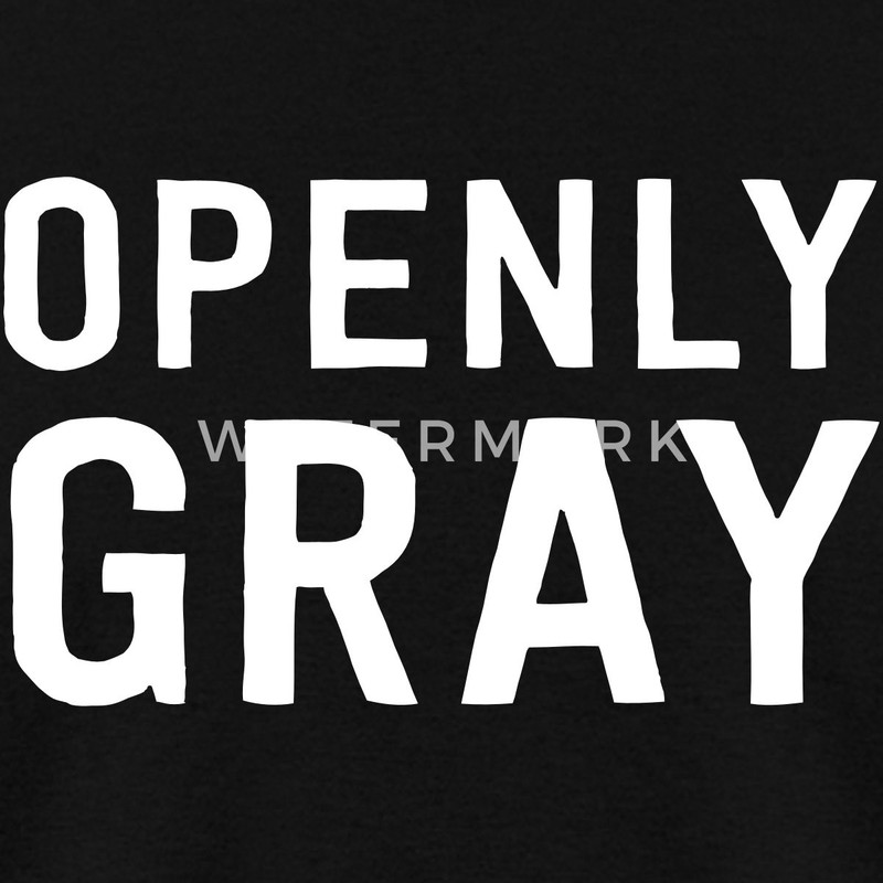 Openly Gray Slogan Funny Retirement Birthday Wordplay Men's T-Shirt gallery