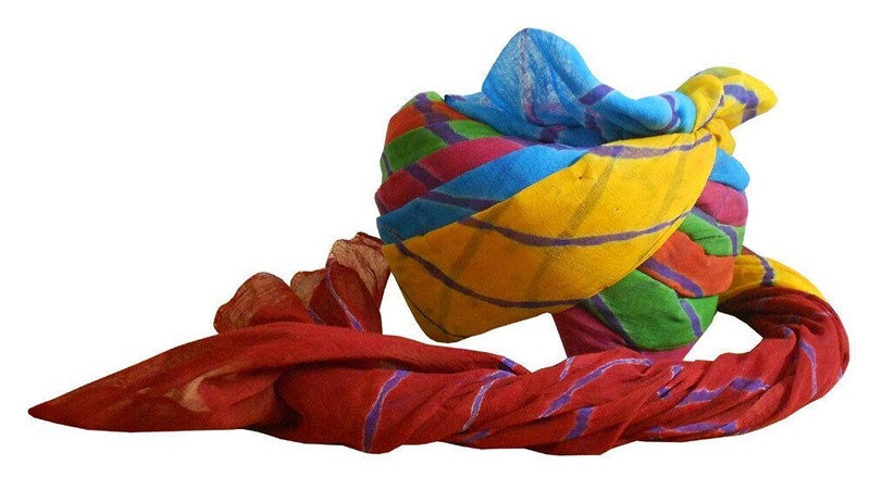 Men Hat Top Safa Indian Turban Rajasthani Multicolor Pagri Pag 7 (22″) Medium