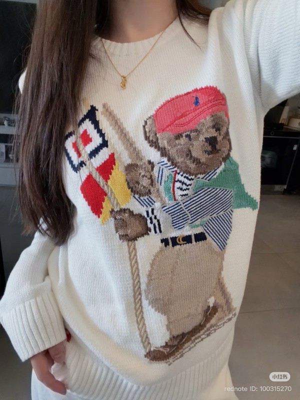 New arrivals!!! 🐻❤️🛝🛼🍬🍭polo ralph lauren sweater Unisex Women men Size M gallery