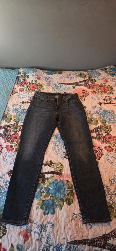 Lucky Brand Jeans Womens 8/29 Blue AVA Mid Rise Skinny Dark Wash Denim gallery